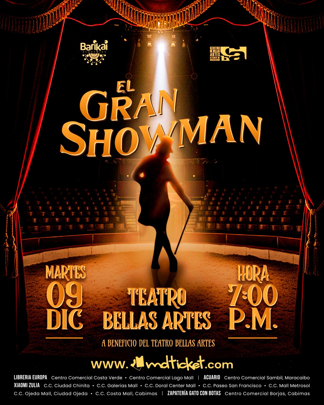 EL CENTRO DE BELLAS ARTES ATENEO DE MARACAIBO YACADEMIAS BARIKAI DESPIDE EL AÑO CON EL IMPACTANTE MUSICAL «EL GRAN SHOWMAN».